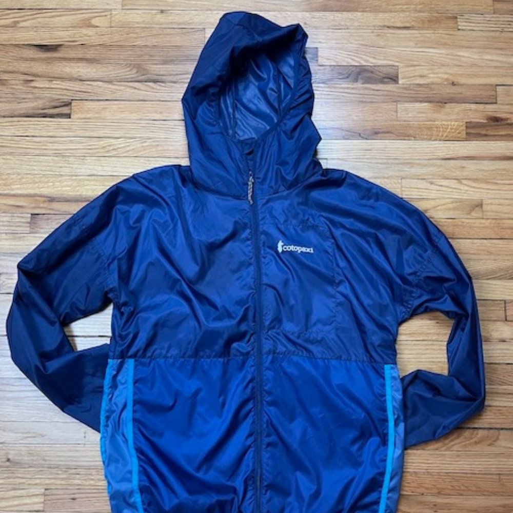Cotopaxi Two Tone Blue Full Zip Windbreaker